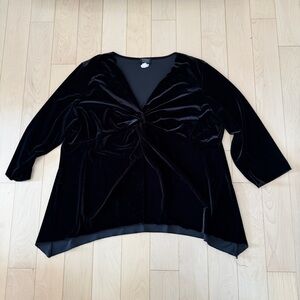 Black Velvet Top